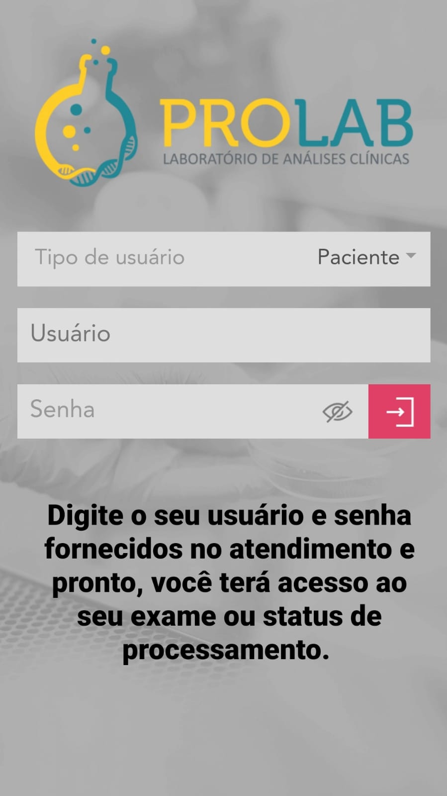 Laboratório APP - PROLAB Laboratório de Análises Clínicas